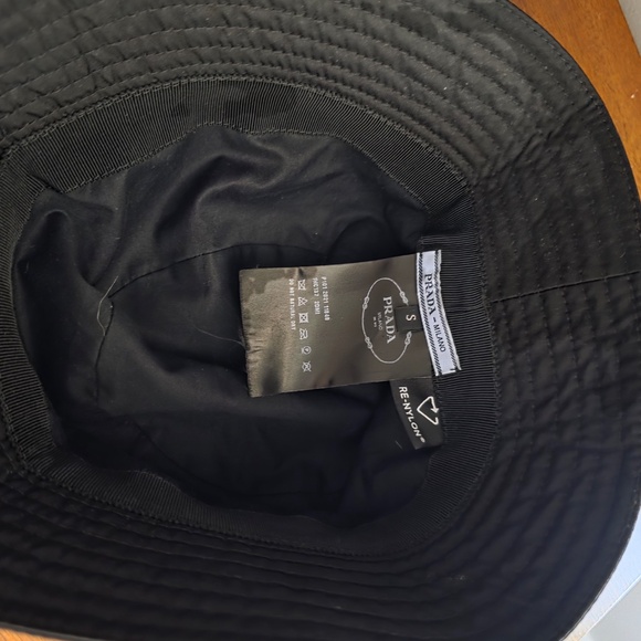 Prada Black Bucket Hat- Small - Picture 4 of 4